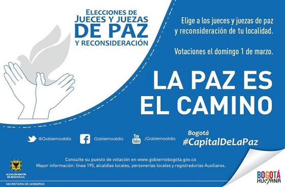 Habilitan ocho puntos de votación para elecciones de Jueces de Paz en